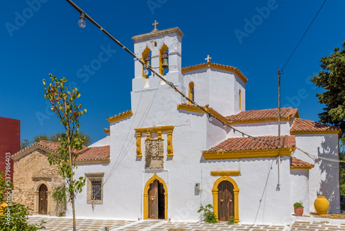 The famous old monastery of agioi theodoroi in  Kythira  island, Greece. photo