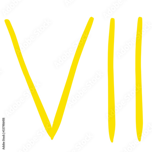 golden roman numerals