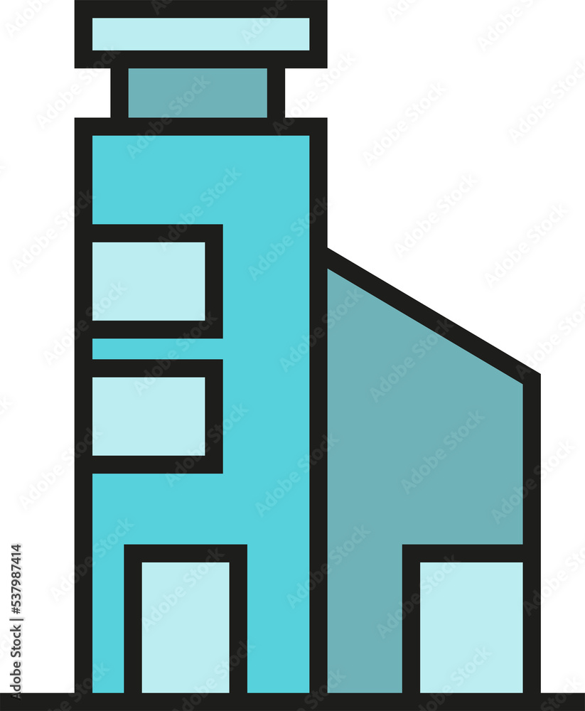 office building and apartment icon illustration office building and apartment icon illustration