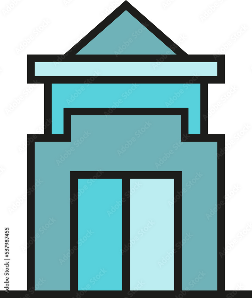 office building and apartment icon illustration office building and apartment icon illustration
