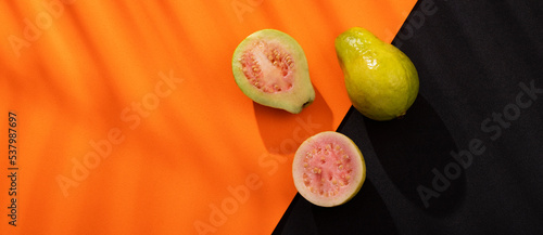 Psidium guajava - Organic ripe fresh guava photo