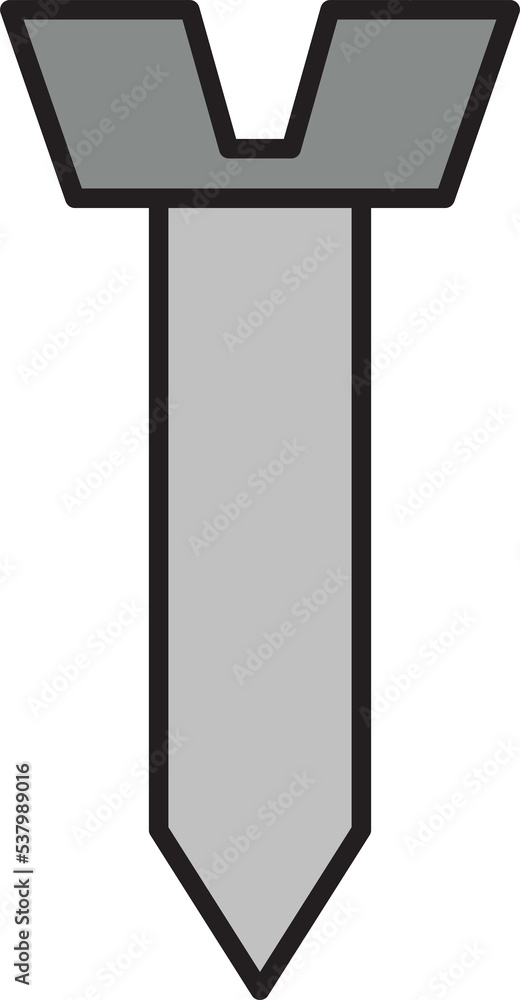nail and screw bolt icon illustration nail and screw bolt icon illustration