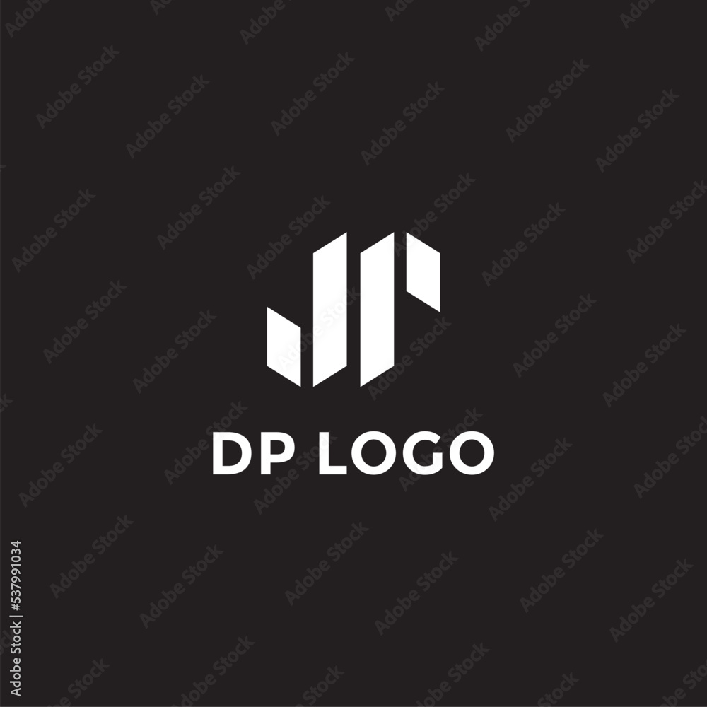 DP Letter business consulting logo vector image