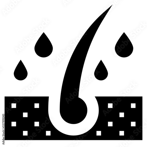 HAIR CARE glyph icon