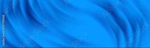 blue cloth background abstract with soft waves