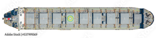cargo ship top view
