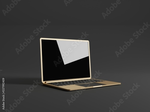 3D rendered laptop models