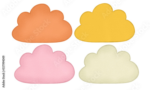 set of clouds,clouds speech bubbles collection 