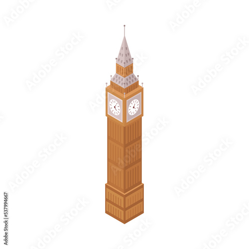 Isometric Tower Clock