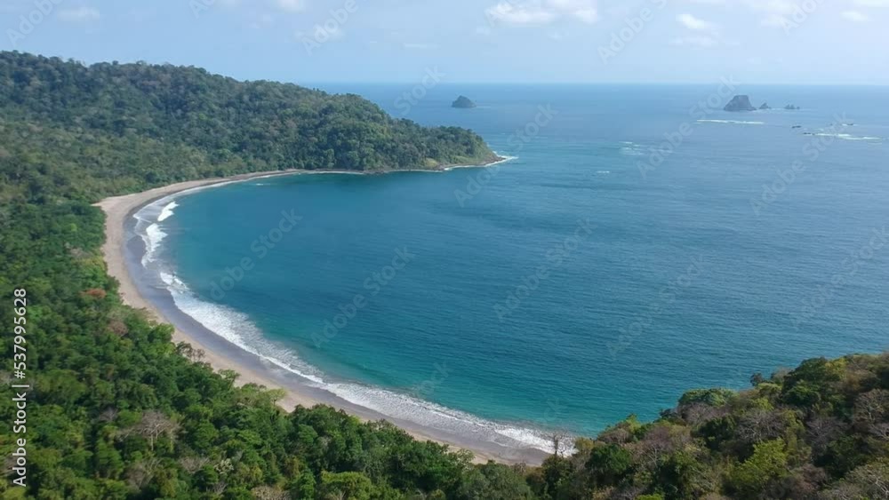 Aerial view of tropical beaches in Indonesia that are rarely visited by people Aerial view of tropical beaches in Indonesia that are rarely visited by people