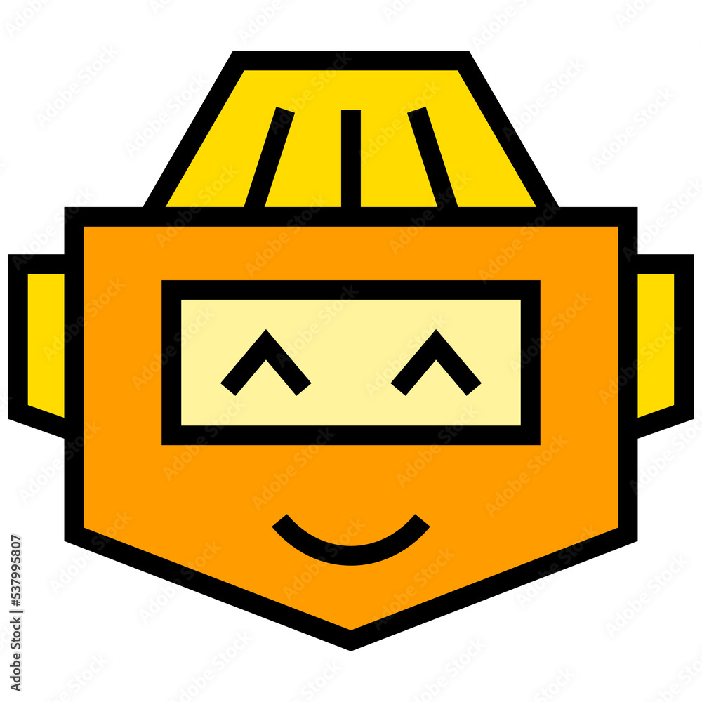 funny robot face avatar illustration funny robot face avatar illustration