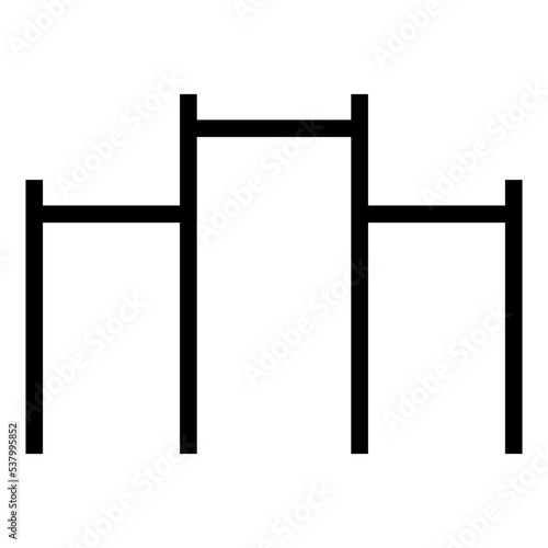 CHIN UP BAR glyph icon