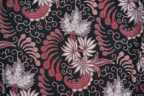 Batik pattern on cloth. batik from Indonesia