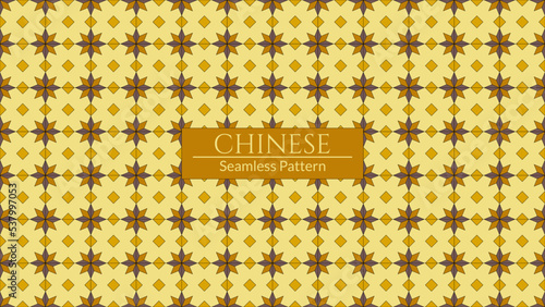 Hong Kong nostalgic style pattern. Vector seamless Hong Kong traditional vintage pattern style floor textured background.