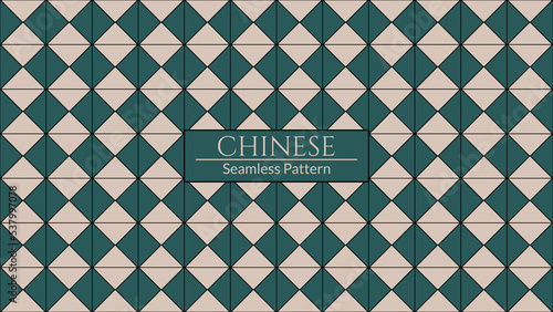 Hong Kong nostalgic style pattern. Vector seamless Hong Kong traditional vintage pattern style floor textured background.