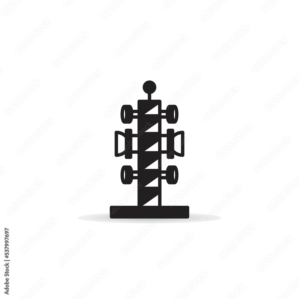 Fototapeta premium cell site tower icon on white background