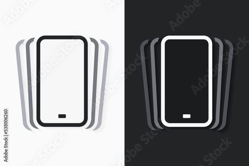 Smartphone vibration icon. Phone shaking. Illustration vector