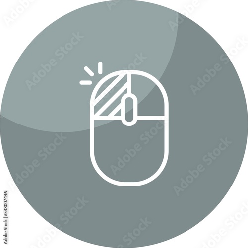 icon on white mouse