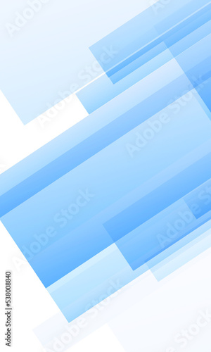 Minimalist block shapes abstract background in light blue trendy colors. Abstract vertical backdrop