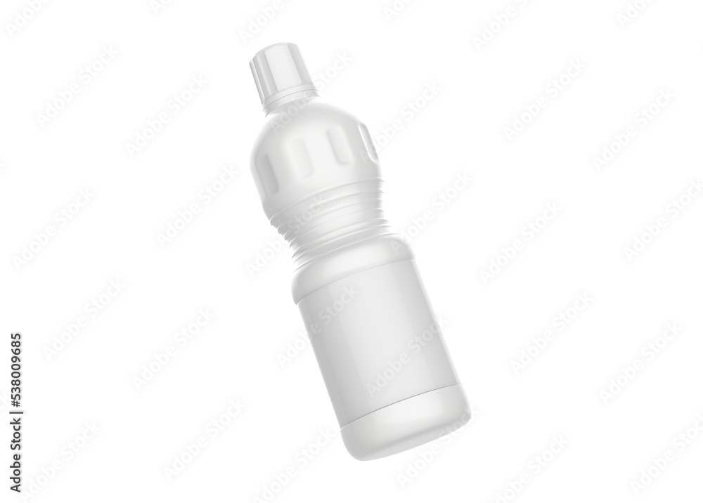 Household chemicals blank plastic bottles. Liquid detergent or soap, stain remover, laundry bleach, bathroom or toilet cleaner. 3d illustration Household chemicals blank plastic bottles. Liquid detergent or soap, stain remover, laundry bleach, bathroom or toilet cleaner. 3d illustration