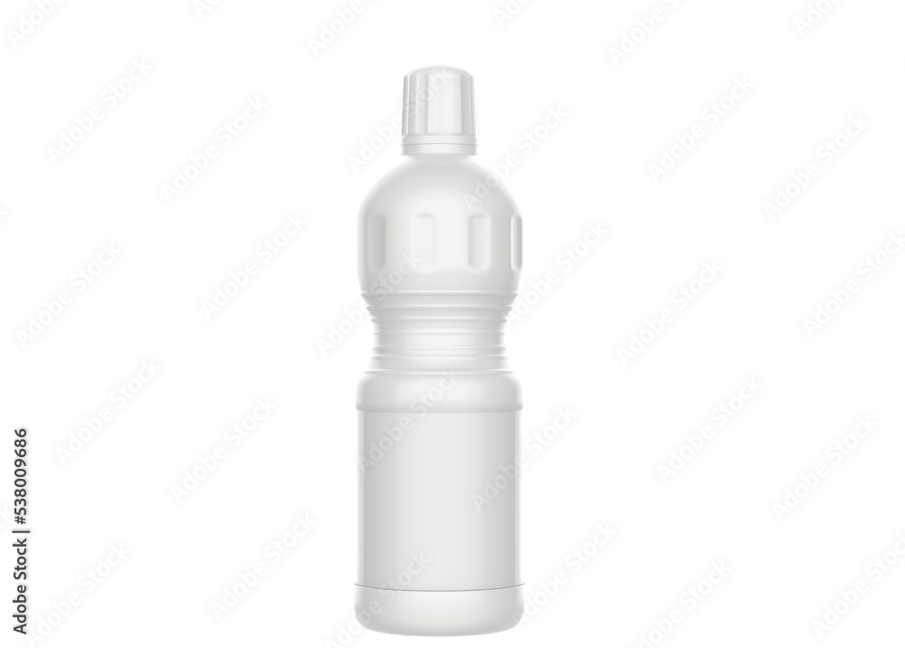 Household chemicals blank plastic bottles. Liquid detergent or soap, stain remover, laundry bleach, bathroom or toilet cleaner. 3d illustration Household chemicals blank plastic bottles. Liquid detergent or soap, stain remover, laundry bleach, bathroom or toilet cleaner. 3d illustration