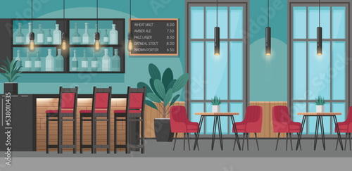 Restaurant Interior Cartoon