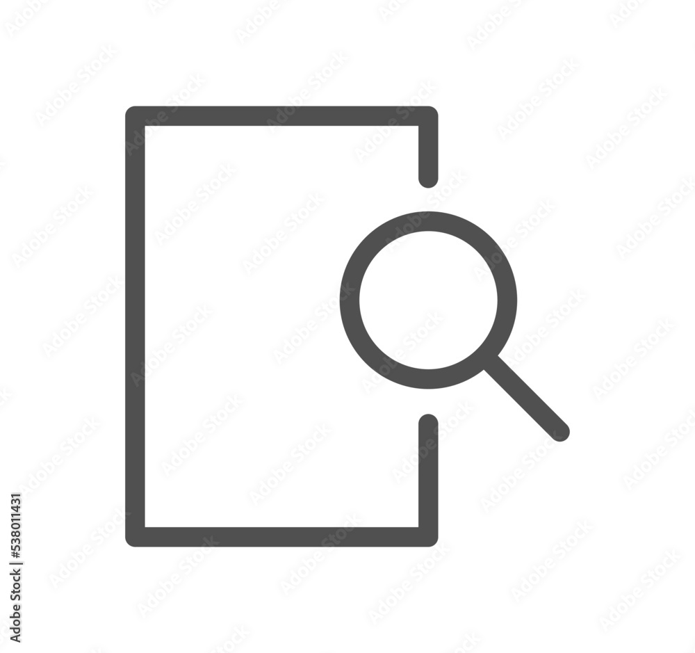 Document icon outline and linear vector. Document icon outline and linear vector.