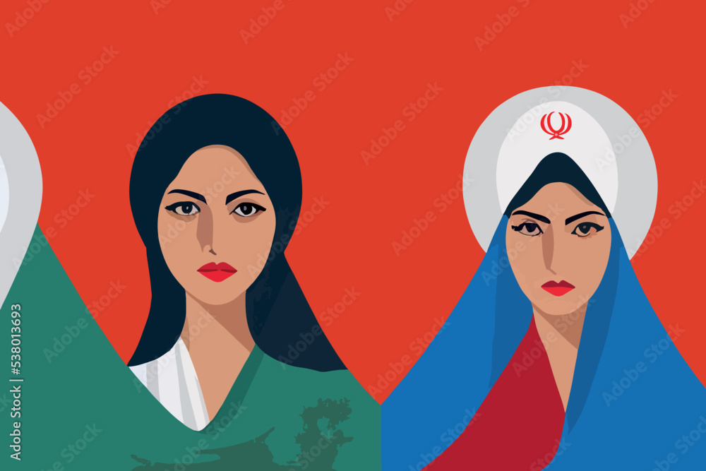 Iranian beautiful women wearing hijab with proud look
Iranian beautiful women wearing hijab with proud look