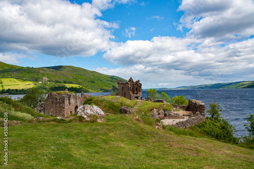 Historic Castles of Scotland - mystical and mighty - witnesses of a great past Urquhart Castle is a ruined castle on Loch Ness. United Kingdom