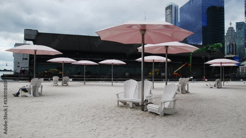 Downtown public beach park in Toronto, Canada Downtown public beach park in Toronto, Canada