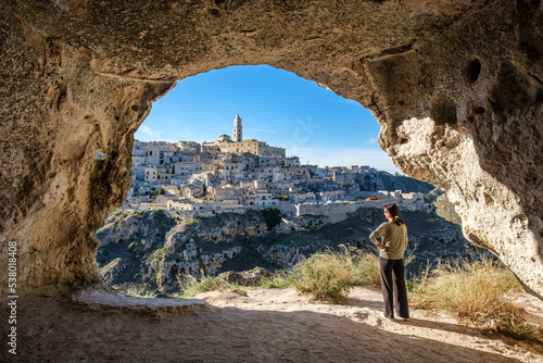 Tableau sur toile Matera, vista dalle grotte