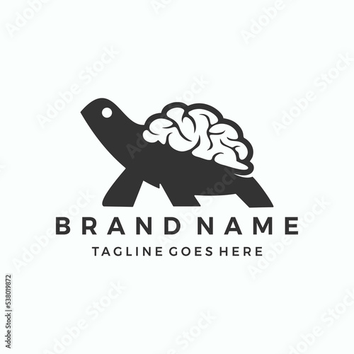 turtle smart icon template vector logo design