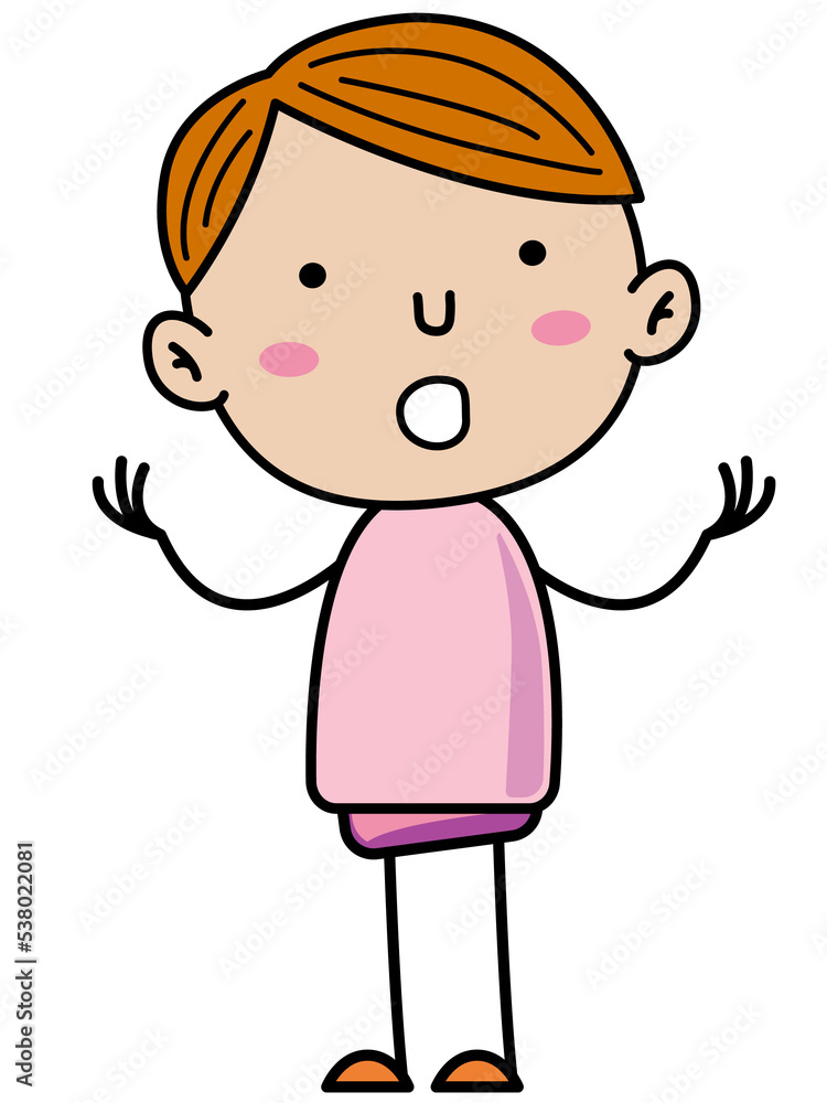 Boy Children, Simple doodle cartoon color Boy Children, Simple doodle cartoon color