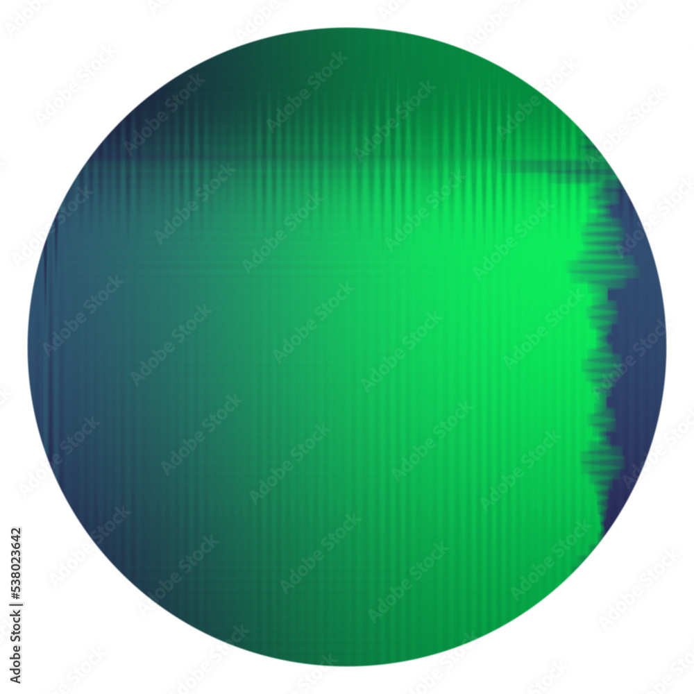 Abstract transparent glitch art circle element. Abstract transparent glitch art circle element.