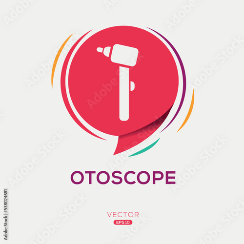 Creative (Otoscope) Icon ,Vector sign.