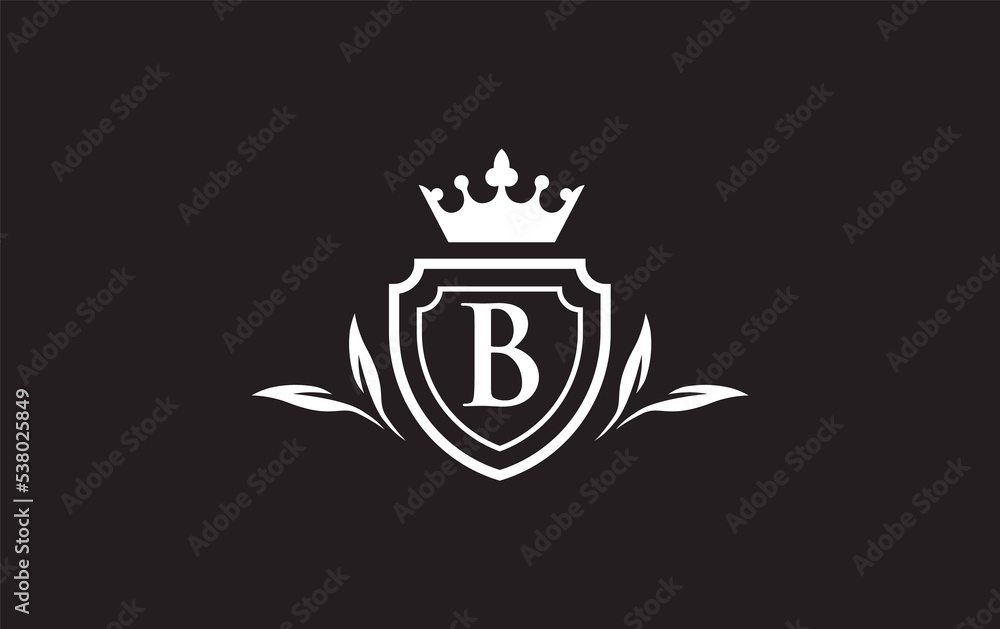 Crown and shield icon and royal luxury symbol image. King and queen abstract geometric logo with the letters Crown and shield icon and royal luxury symbol image. King and queen abstract geometric logo with the letters
