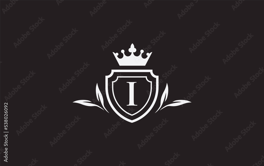 Crown and shield icon and royal luxury symbol image. King and queen abstract geometric logo with the letters Crown and shield icon and royal luxury symbol image. King and queen abstract geometric logo with the letters