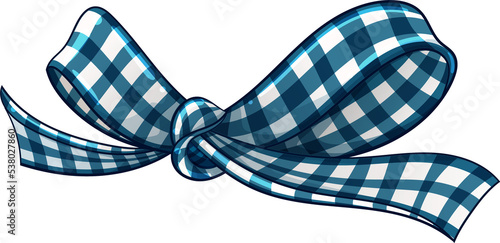 checkered ribbon gift cute