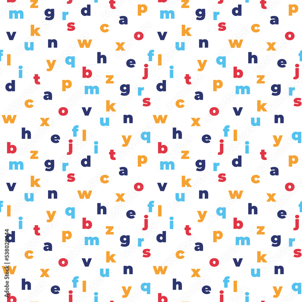seamless pattern with letters seamless pattern with letters