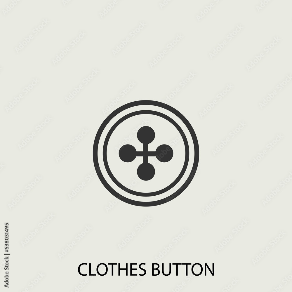 Clothes button icon