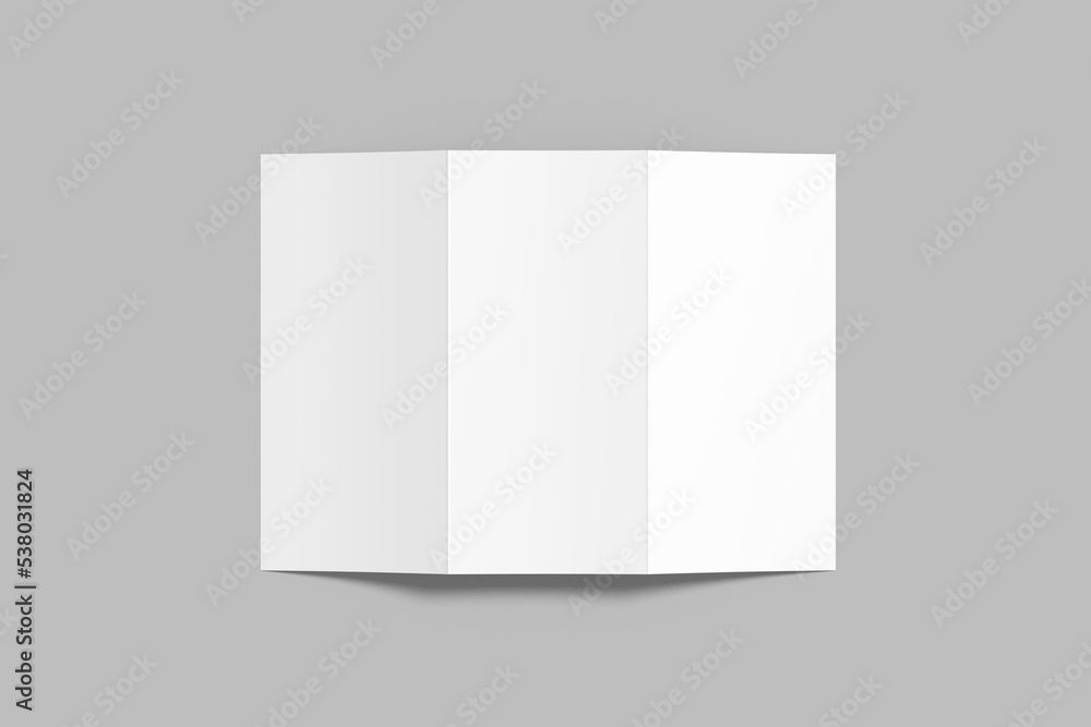 Fototapeta premium Trifold Brochure Blank Mockup 