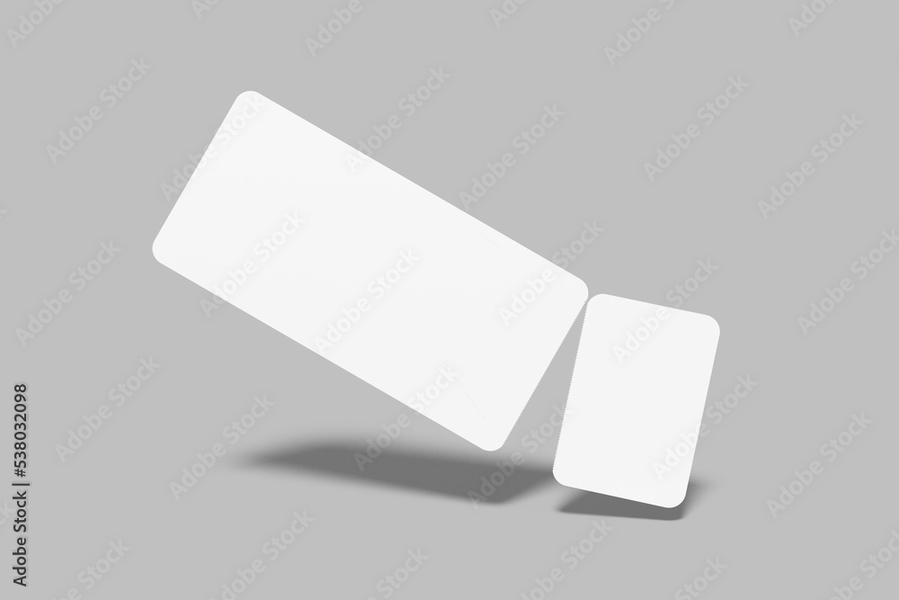 Event Ticket Blank Mockup Event Ticket Blank Mockup