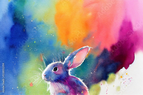 Cute bunnies, rabbit Fototapet