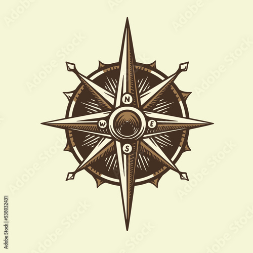 compas vintage vector