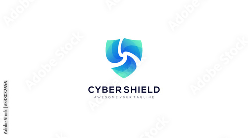 Web Security logotype, Cyber security logo Design
