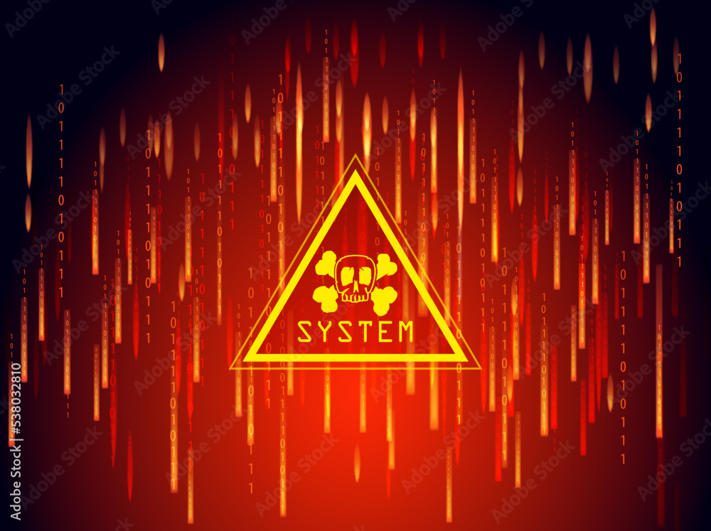 word system hacked computer Stock Vector | Adobe Stock