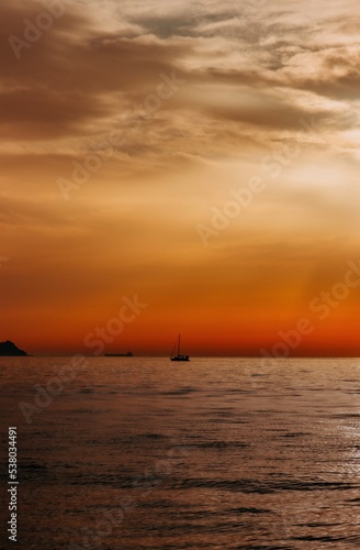 sunset over the sea © Eric