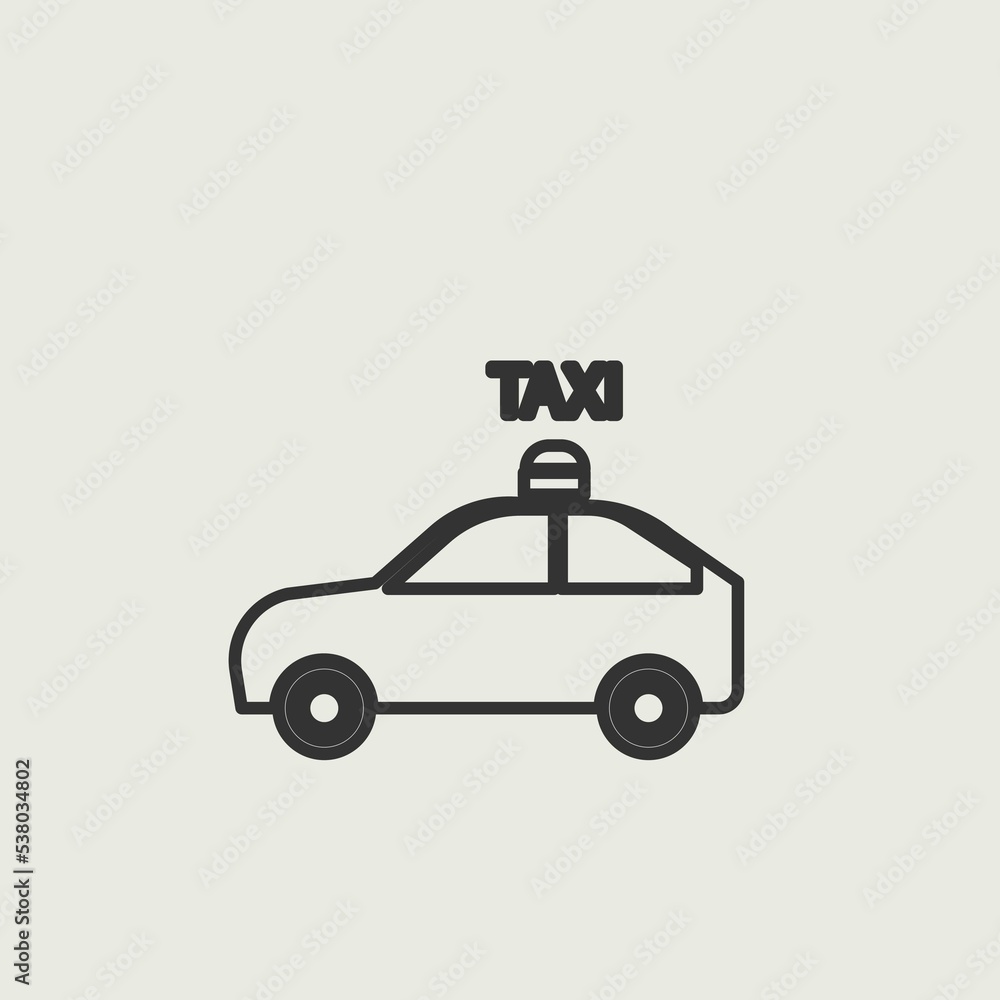 Taxi car icon