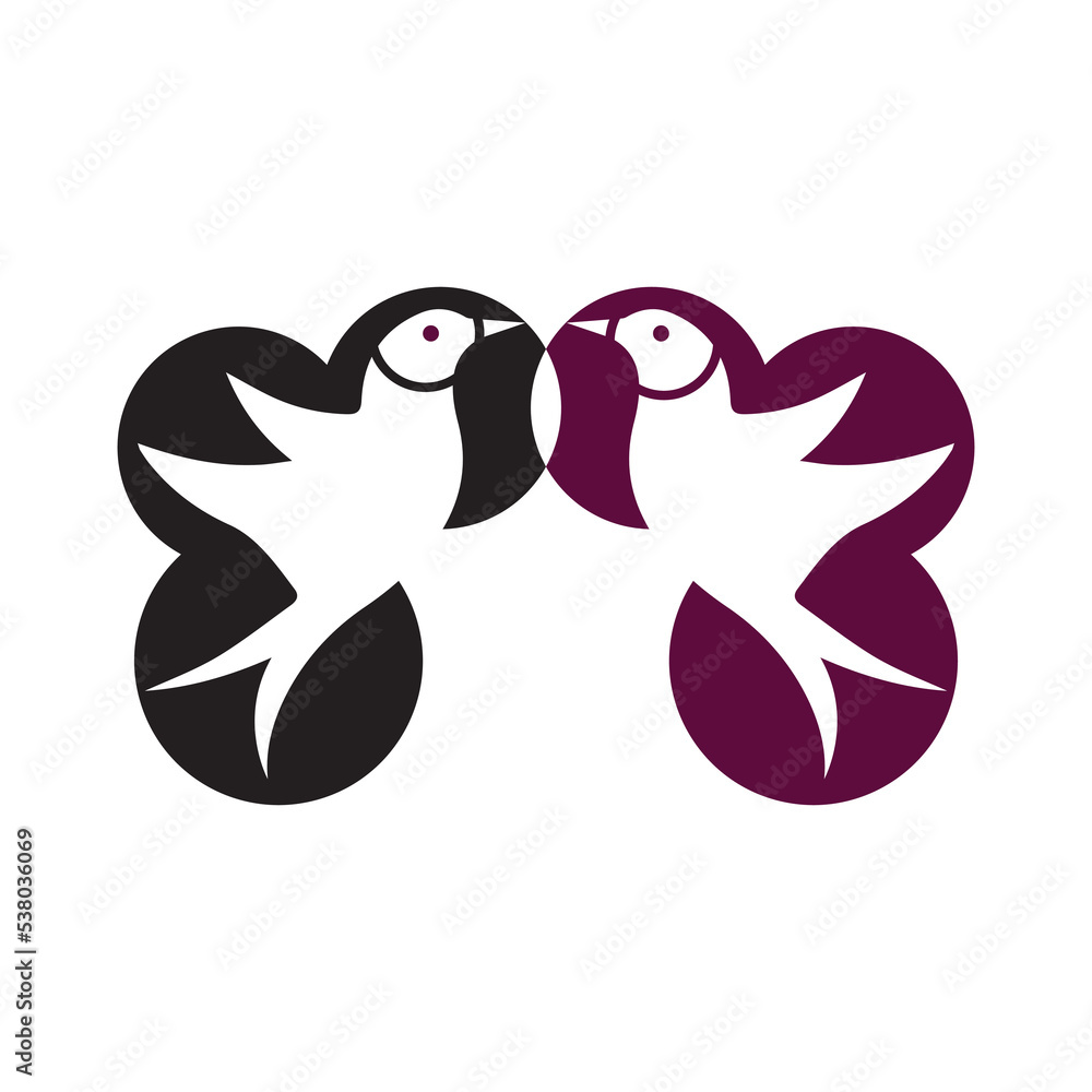 Bird animal logo template design Bird animal logo template design