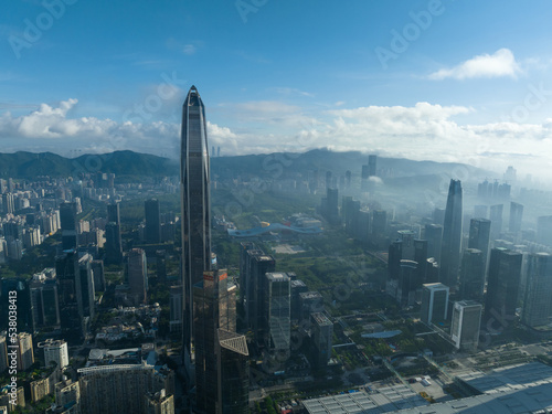 Aerial view of landscape in shenzhen, China